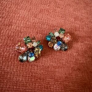J.Crew Elegant Multicolor Crystal Earrings